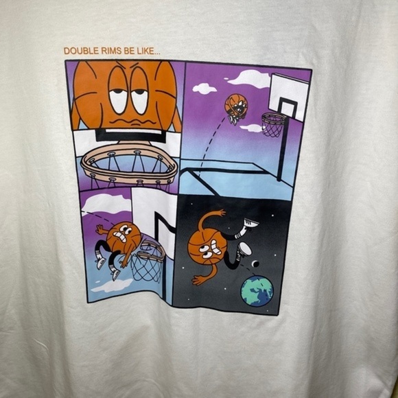 Adidas Double Rims Tee basketball t-shirt size M - Picture 2 of 4